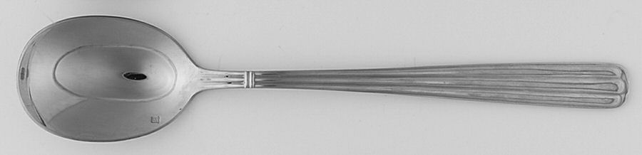 Isis (Stainless) Solid Salad Serving Spoon by Jean Couzon-1