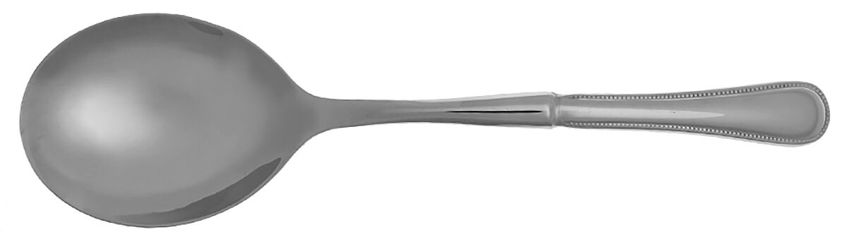 Le Perle (Stainless) Casserole Spoon with Smooth Stainless Bowl HC by Jean Couzon-1