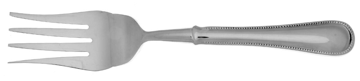 Le Perle (Stainless) Cold Meat Fork Large, Stainless Tines HC by Jean Couzon-1