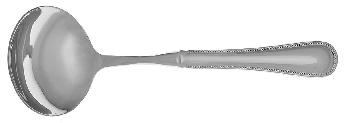 Le Perle (Stainless) Gravy Ladle with No Spout Stainless Bowl HC by Jean Couzon-1