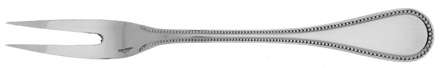Le Perle (Stainless) Small Solid Cold Meat Serving Fork by Jean Couzon-1