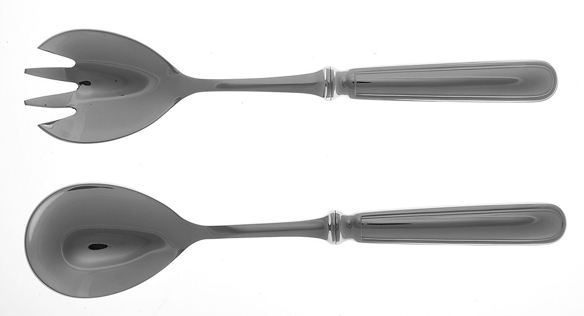 Lyrique (Stainless) 2 Pc Salad Set with Stainless Bowl by Jean Couzon-1
