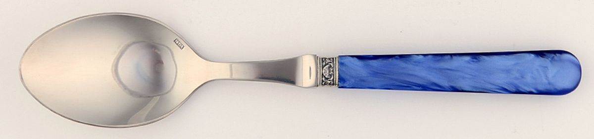 Nina-Blue (Stainless Place/Oval Soup Spoon by Jean Couzon-1