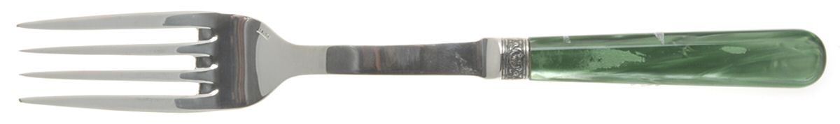 Nina-Green (Stainless) Solid Serving Fork by Jean Couzon-1