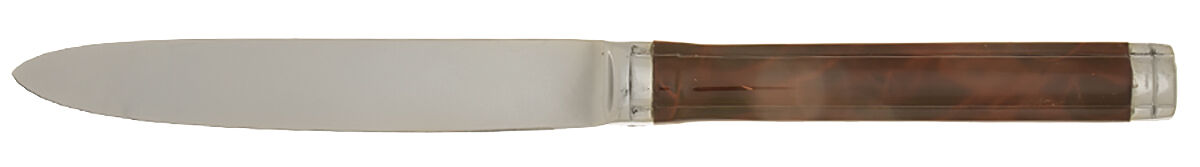 Opera-Lacquer Brown (Stainless) Modern Hollow Knife by Jean Couzon-1