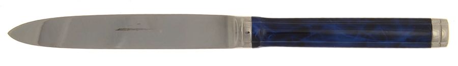 Opera-Lacquer Blue (Stainless, Blue) Modern Hollow Knife by Jean Couzon-1