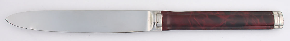 Opera-Lacquer Red (Stainless) Modern Hollow Knife by Jean Couzon-1