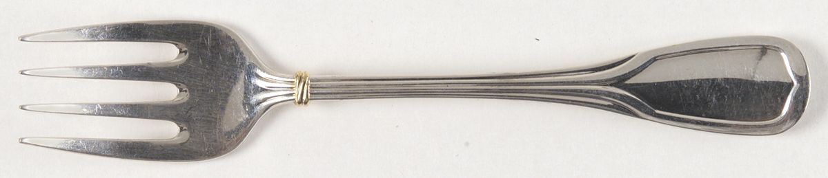 Du Prince (Silverplate) Individual Salad Fork by Cartier-1