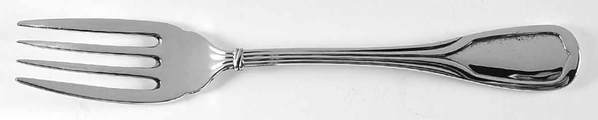 Venitienne (Silverplate) Individual Solid Fish Fork by Cartier-1