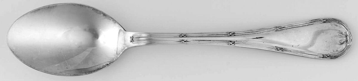 English Reed & Ribbon (Sterling) Tablespoon (Serving Spoon) by R. Carrs (England)-1