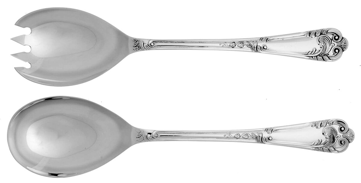 La Regence (Sterling) (2 Pc) Solid Salad Set by R. Carrs (England)-1