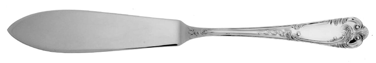 La Regence (Sterling) Individual Solid Fish Knife by R. Carrs (England)-1