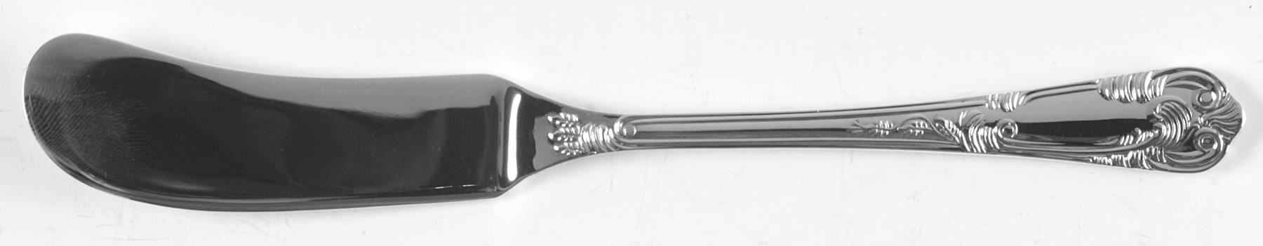 La Regence (Sterling) Flat Handle Butter Spreader by R. Carrs (England)-1