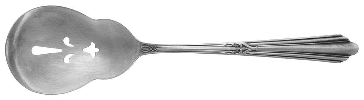 CSI1 (SILVERPLT) Pierced Tablespoon (Serving Spoon) by Caroline-1
