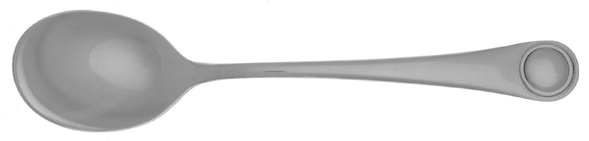 Moonstone (Stainless, 1971) Place/Oval Soup Spoon by Cosmos Products Company-1