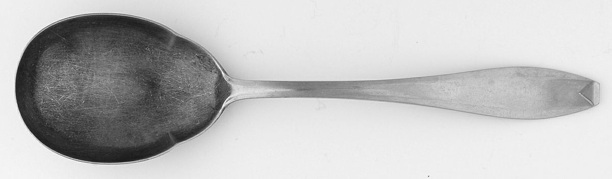 Bright Dawn (Stainless) Solid Smooth Casserole Spoon by Continental Silver-1