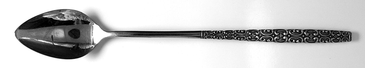 Royal Scroll (Stainless) Iced Tea Spoon by Continental Silver-1