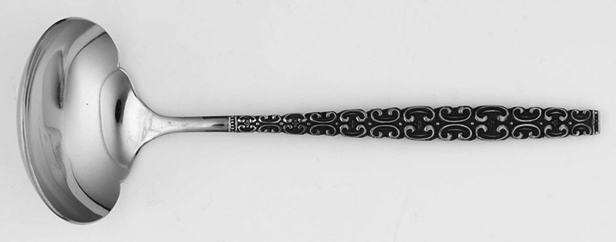 Royal Scroll (Stainless) Solid Gravy Ladle by Continental Silver-1
