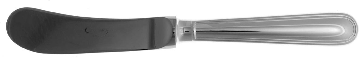 Albi (Silverplate) Butter Spreader Hollow Hdl-Paddle/Stainless Blade by Christofle France-1