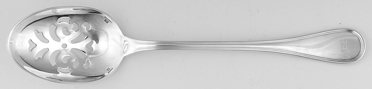 Albi (Silverplate) Pierced Solid Serving Spoon by Christofle France-1