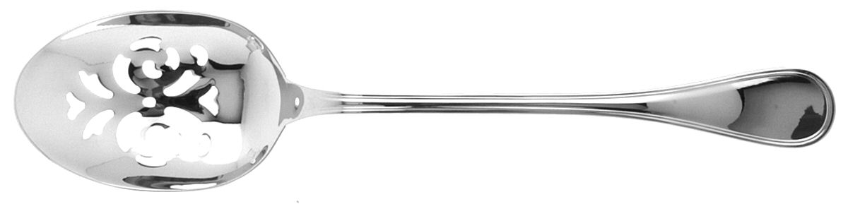 Albi (Silverplate) Pierced Solid Serving Spoon by Christofle France-1