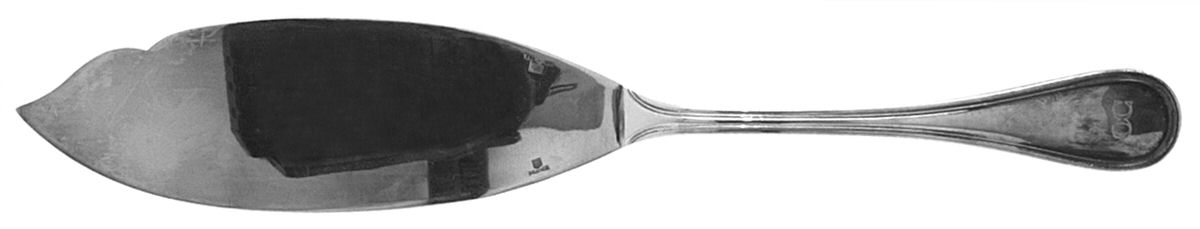 Albi (Silverplate) Large Solid Fish Serving Knife by Christofle France-1