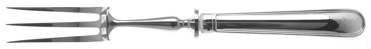 Albi (Silverplate) Large Stainless-Prong Roast Carving Fork by Christofle France-1