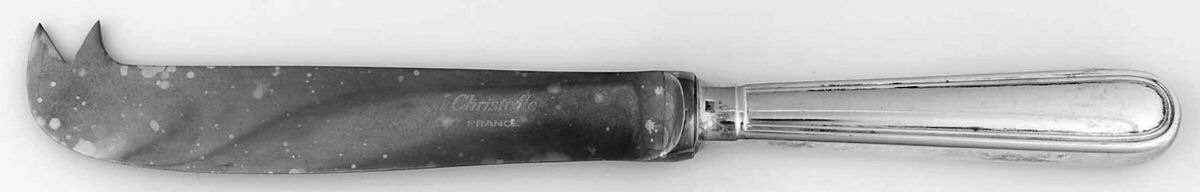 Albi (Silverplate) Cheese Knife with Stainless Blade by Christofle France-1