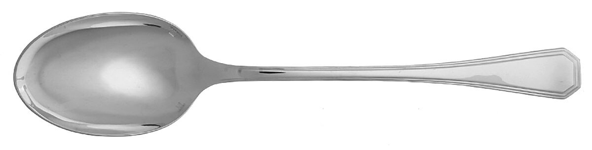 America (Silverplate, 1933) Solid Serving Spoon by Christofle France-1
