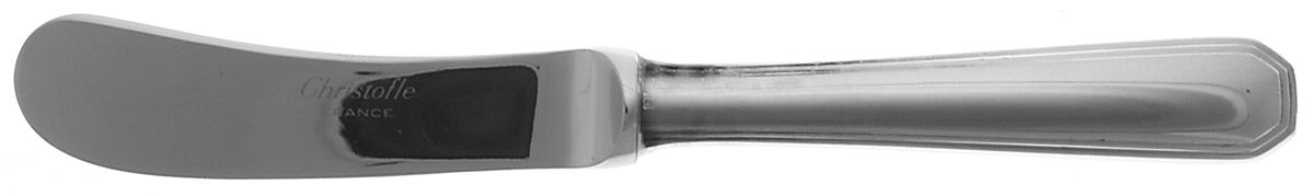 America (Silverplate, 1933) Butter Spreader Hollow Hdl-Paddle/Stainless Blade by Christofle France-1