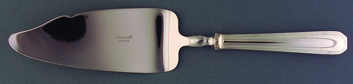 America (Silverplate, 1933) Cake Server with Stainless Blade by Christofle France-1