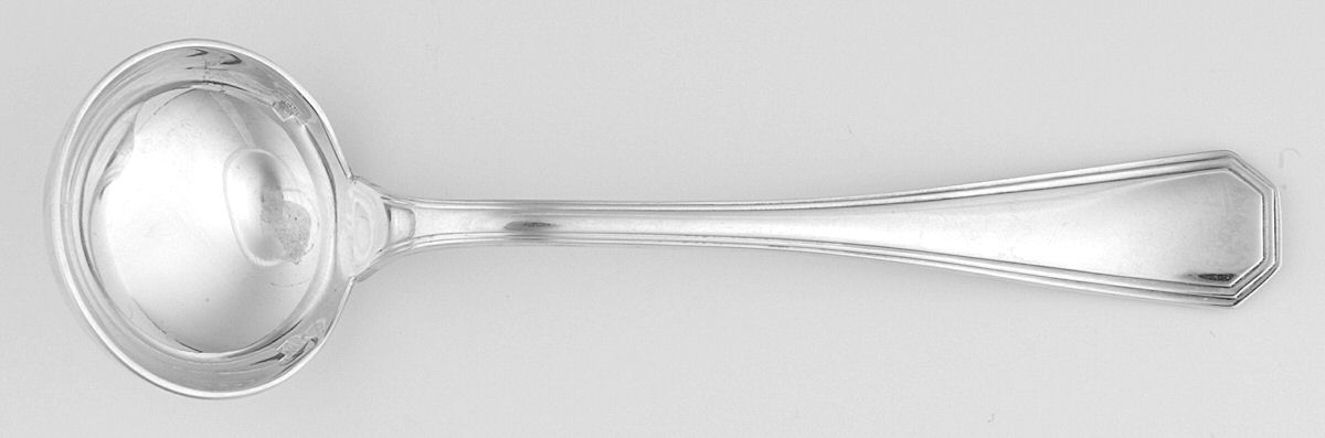 America (Silverplate, 1933) Solid Sugar Serving Ladle by Christofle France-1