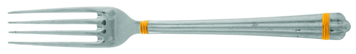 Aria Gold (Silverplate, Gold Accent) Fork by Christofle France-1