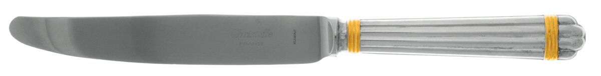 Aria Gold (Silverplate, Gold Accent) New French Hollow Knife by Christofle France-1