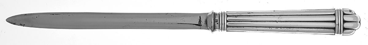 Aria (Silverplate, 1984) Letter Opener with Stainless Blade by Christofle France-1