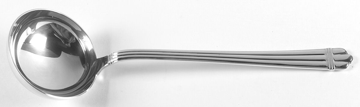 Aria (Silverplate, 1984) Solid Soup Ladle by Christofle France-1