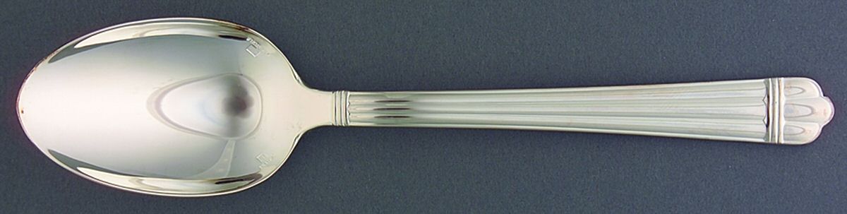 Aria (Silverplate, 1984) European Place/Oval Soup Spoon by Christofle France-1
