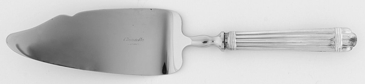 Aria (Silverplate, 1984) Pie & Cake Server with Stainless Blade by Christofle France-1