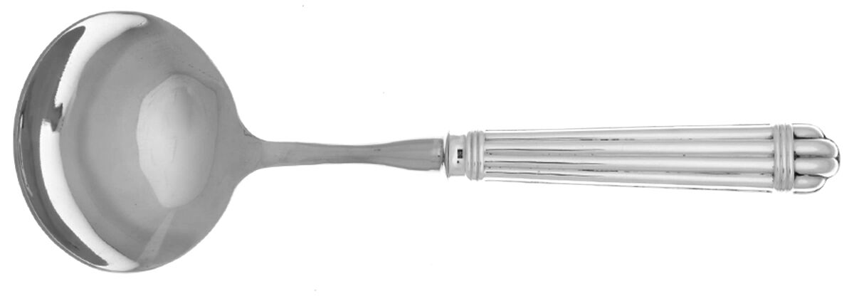 Aria (Sterling) Gravy Ladle with No Spout Stainless Bowl HC by Christofle France-1