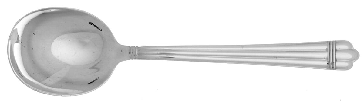 Aria (Sterling) Round Bowl Soup Spoon (Cream Soup) by Christofle France-1