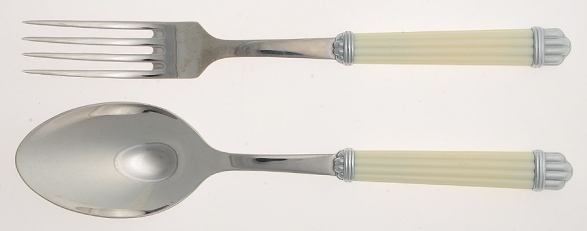 Aria-Ivory (Stainless) 2pc Serving Set by Christofle France-1
