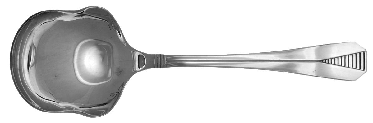 Atlantide (Silverplate) Boiled Potato Ladle, Solid Piece by Christofle France-1