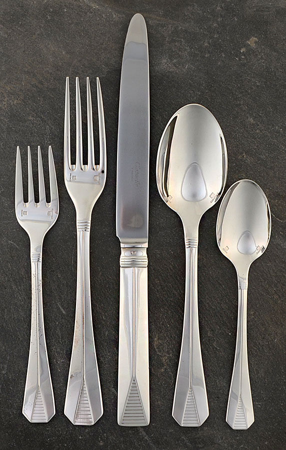 Atlantide (Silverplate) 5 Piece Place Setting by Christofle France-1
