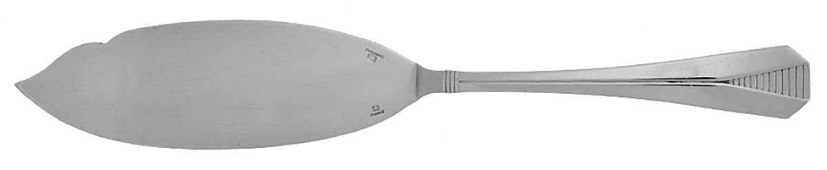 Atlantide (Silverplate) Large Solid Fish Serving Knife by Christofle France-1