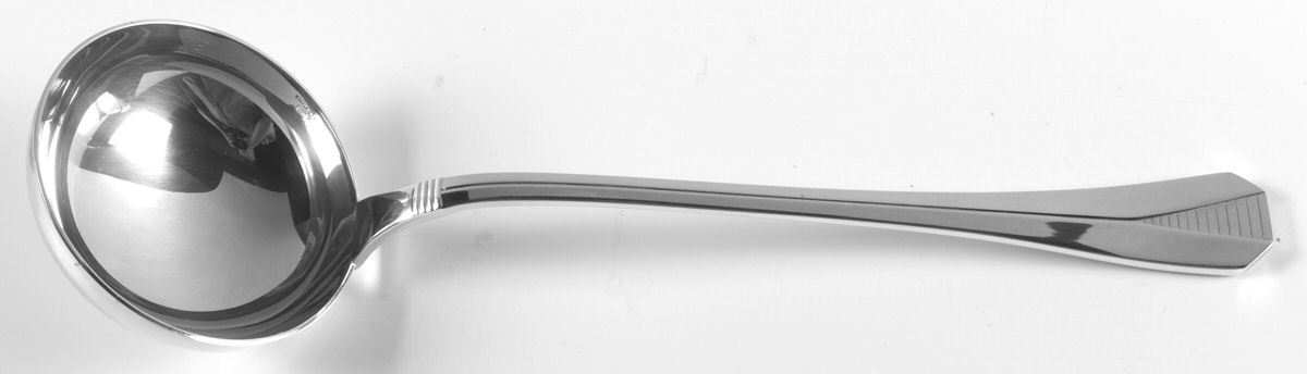Atlantide (Silverplate) Solid Soup Ladle by Christofle France-1