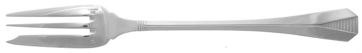 Atlantide (Silverplate) Solid Serving Fork by Christofle France-1