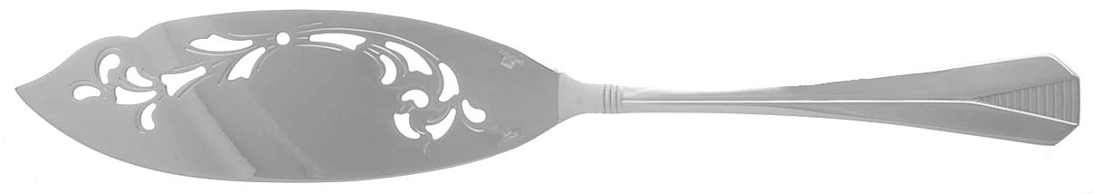 Atlantide (Silverplate) Large Solid Pierced Fish Knife by Christofle France-1