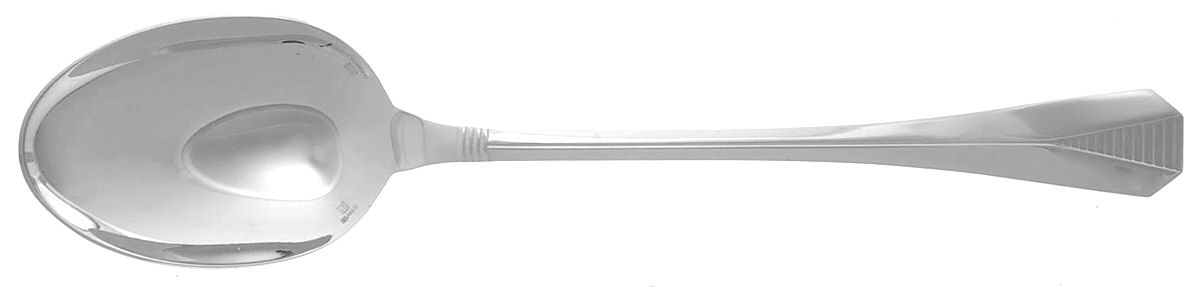 Atlantide (Silverplate) Solid Serving Spoon by Christofle France-1