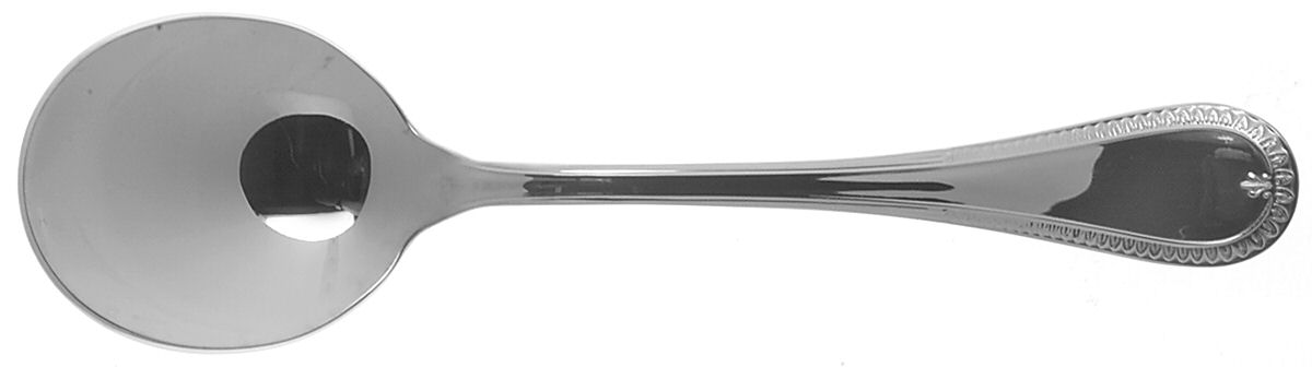 Beauharnais (Stainless) Round Bowl Soup Spoon (Gumbo) by Christofle France-1