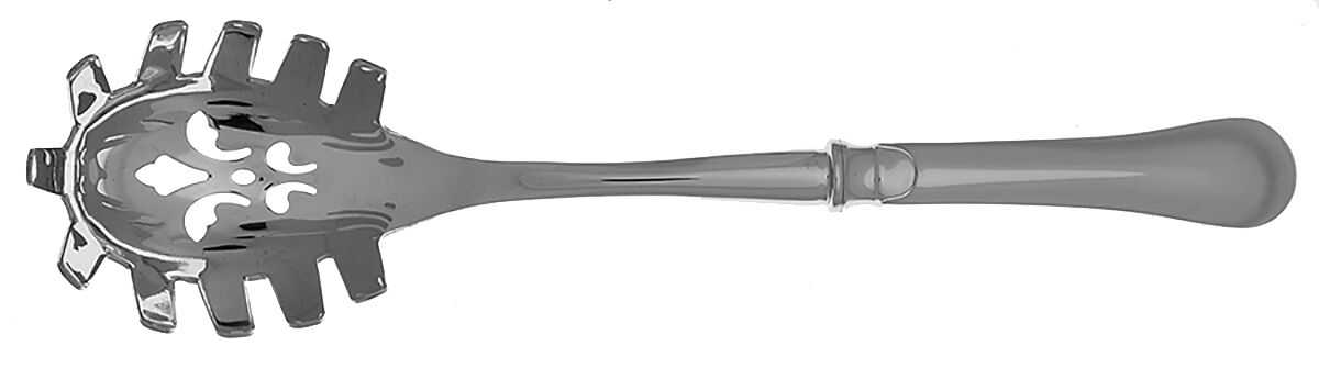 Berry (Stainless) Pasta Server with Stainless Bowl HC by Christofle France-1